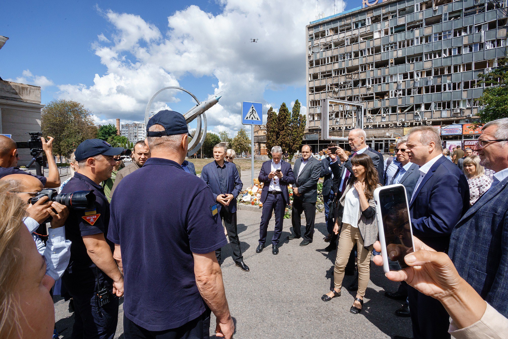 The Ambassadors of the Countries of the European Union and Israel and Switzerland Visited Vinnytsia after the Rocket Attack